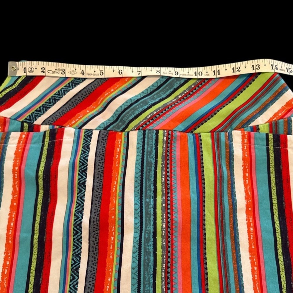 Swing Control Womens Golf Skort Size 8 Multicolor Stripe Performance Skirt - Picture 5 of 7